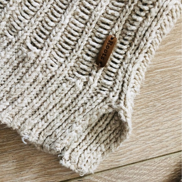 Roots Cream Cotton & Linen Blend Sweater - Picture 9 of 11